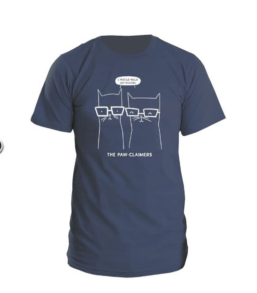 Eat Haggis 'Paw Claimers' T shirt - Navy