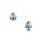 NEW Sheila Fleet Shoreline Pebble Petite Stud Earrings In Blue Grey Enamel (EE00167)