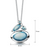 NEW Sheila Fleet Shoreline Pebble Cluster Pendant in Blue Grey Enamel (EPX168-BGREY)