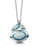 NEW Sheila Fleet Shoreline Pebble Cluster Pendant in Blue Grey Enamel (EPX168-BGREY)