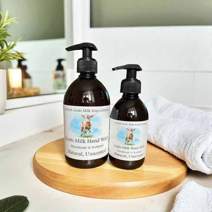 Scottish Goats Milk Soap Company - Handmade Goats Milk Hand Wash - Natural, Unscented
