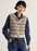 NEW Seasalt Dawson Pick Fairisle Vest - Zig Zag Bright Marine Mix