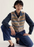 NEW Seasalt Dawson Pick Fairisle Vest - Zig Zag Bright Marine Mix