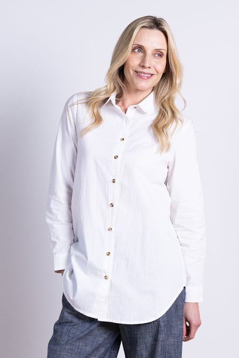 NEW 25% OFF Nomads Cotton Shirting Shirt in White
