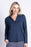 NEW 25% OFF Nomads GOTS Organic Cotton Jersey Collared Top in Oxford Blue
