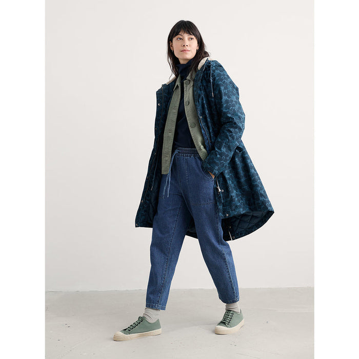 NEW Seasalt Plant Hunter Waterproof Parka Coat - Patchwork Bloom Squall
