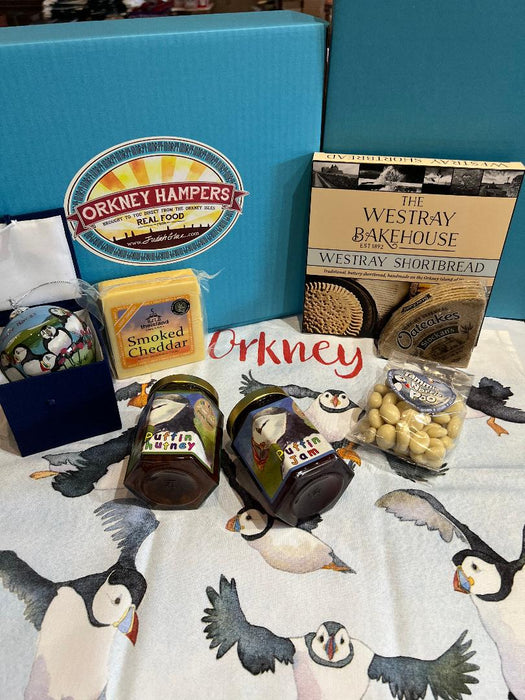 Orkney Christmas Puffin Hamper Box