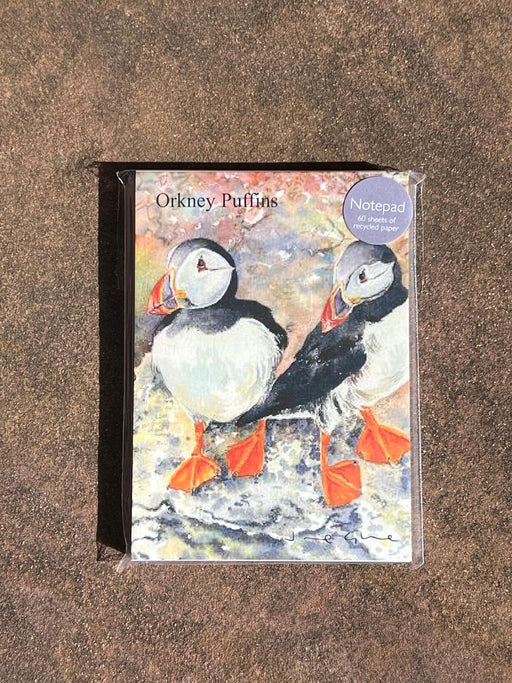 Jane Glue Orkney Twin Puffins Notepad