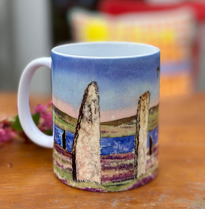 Jane Glue Oystercatchers and Curlews at the Ring of Brodgar Mug