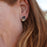 NEW Sheila Fleet Limpet Oxidised Stud Earrings with Black & Peach Pearls (SE0293)