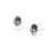 NEW Sheila Fleet Limpet Oxidised Stud Earrings with Black & Peach Pearls (SE0293)