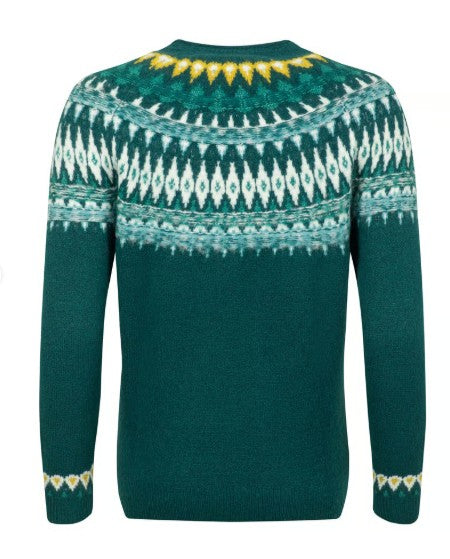 NEW 25% OFF Weird Fish Lowell Fair Isle Jumper - Deep Teal