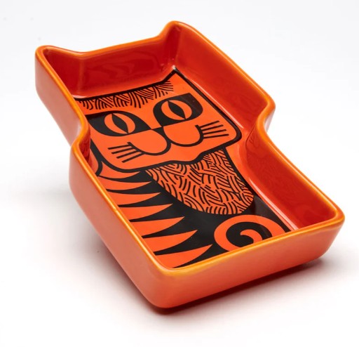 Magpie x Hornsea Cat Trinket Dish - Orange