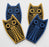 Magpie x Hornsea Owl Shaped Coasters - set of 4