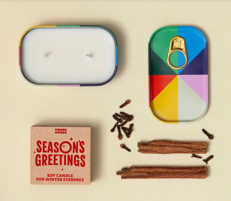 Block Design -Season's Greetings Candle