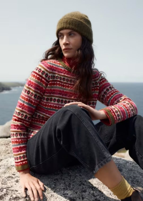 NEW 25% OFF Seasalt Percella Cove Jumper - Scillia Aran Multi