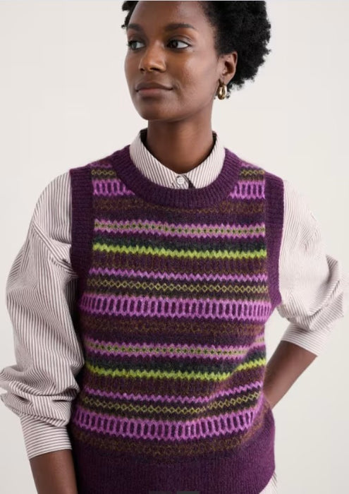 NEW 25% OFF Seasalt Annik Vest - Modernist Grape Oak Mix