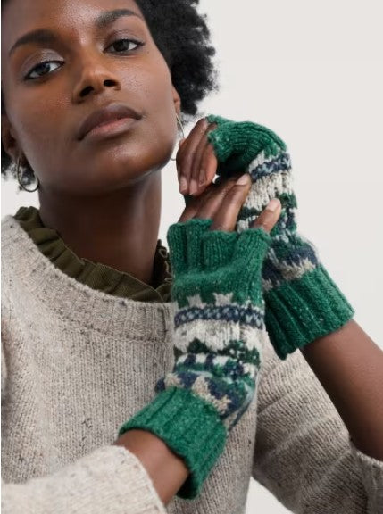 NEW Seasalt Day Moon Mittens Zig Zag Geo Dark Forage Mix