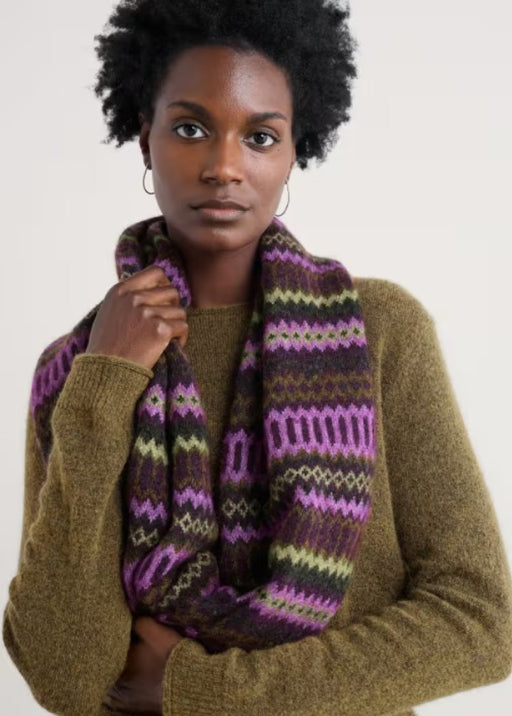 NEW Seasalt Morning Cliff Snood - Modernist Grape Oak Mix