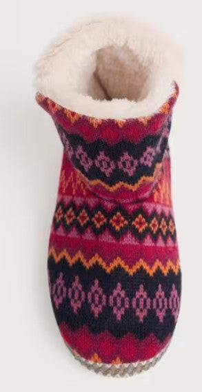 NEW Seasalt Snooze Slipper Booties - Windward Carmine Multi