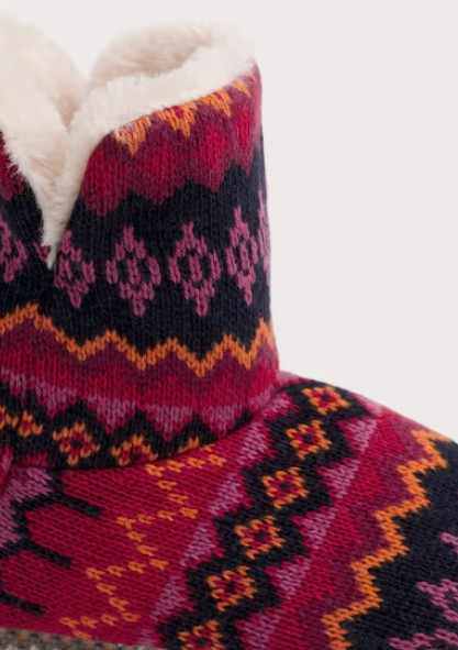 NEW Seasalt Snooze Slipper Booties - Windward Carmine Multi