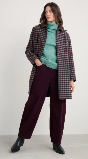 NEW 25% OFF Seasalt Wood Cabin Coat - Taran Dark Hellebore