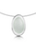 Sheila Fleet Shoreline Pebble Small Pendant in Crystal Enamel (EP0167-CRYST)