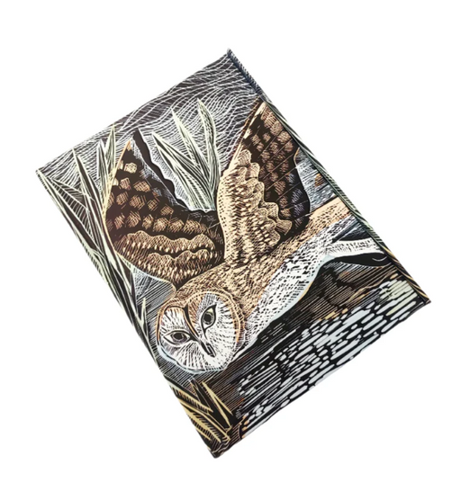 Angela Harding Marsh Owl Foiled Journal