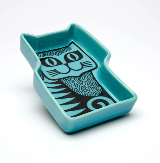 Magpie x Hornsea Cat Trinket Dish - Teal
