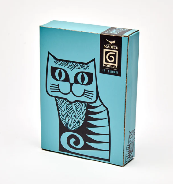 Magpie x Hornsea Cat Trinket Dish - Teal