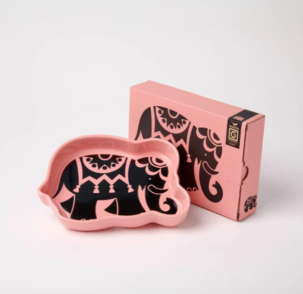 Magpie x Hornsea Trinket Tray Elephant - Pink