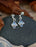 Sheila Fleet Sea Moss Moonstone Small Drop Earrings In Sea Blue (ESEM306)