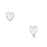 Sheila Fleet Secret Hearts Stud Earrings In Crystal Enamel (EE00138)