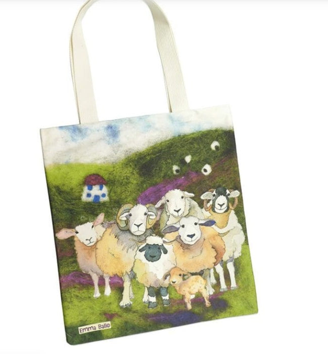 Emma Ball Felted Sheep Tote Bag