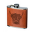 NEW Selbrae Leather Hip Flask - Highland Cow