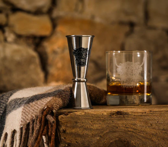 NEW Selbrae House Drinks Measure Jigger - Highland Cow