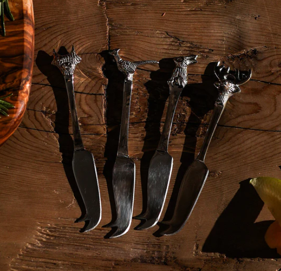 NEW Selbrae House Mini Cheese Knives - Country Animals