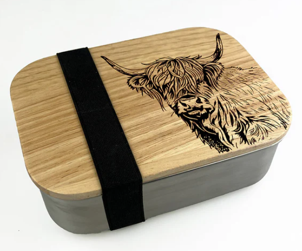 Selbrae House 'Side Profile Highland Cow' Lunch Box