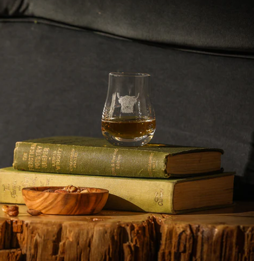 NEW Selbrae House Perfect Measure Tasting Glass - Highland Cow