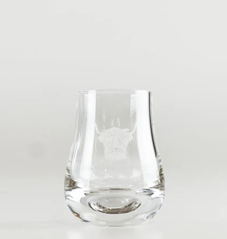 NEW Selbrae House Perfect Measure Tasting Glass - Highland Cow