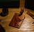 NEW Selbrae Leather Luggage Tag - 'Highland Cow'