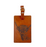 NEW Selbrae Leather Luggage Tag - 'Highland Cow'