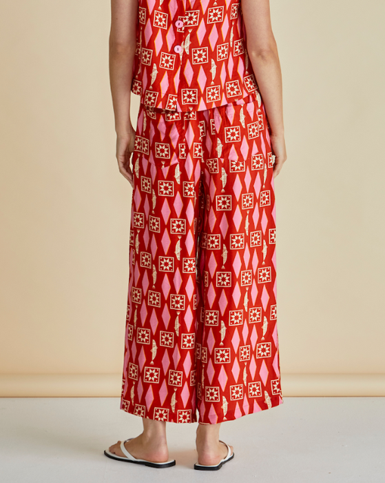 Betty Basics Copacabana Relax Pants in Sardinia Geo Print