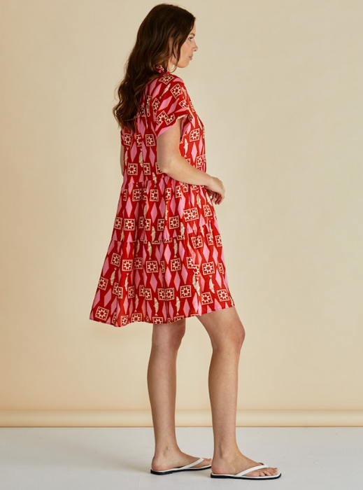 Betty Basics Copacabana Shirt Dress in Sardinia Geo Print