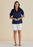 Betty Basics Joanne Blouse in Navy Blue