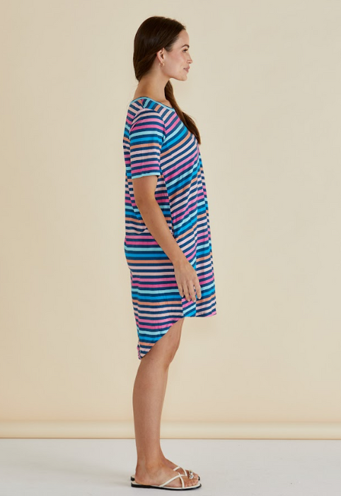 Betty Basics Nyree Dress in Multi Stripe