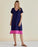 Betty Basics Elwood Dress in Navy/Pink