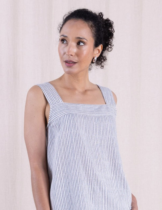 NEW Nomads Linen Blend Cami - Cornflower