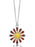 Sheila Fleet Daisies at Dawn Small Enamel Pendant in Fire (EPX233)