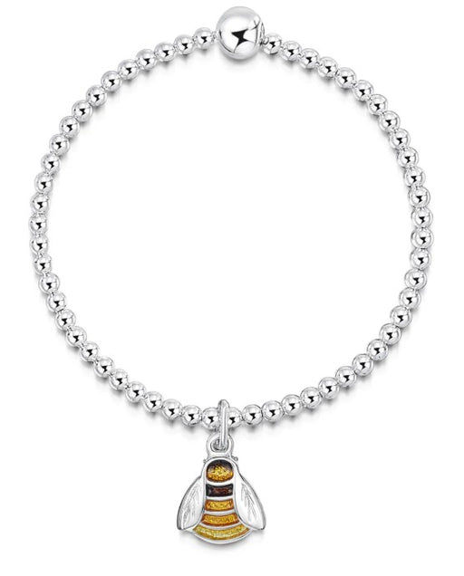 Sheila Fleet Bumblebee Stretch Bracelet In Great Yellow (EFBL273)